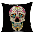 Capa de almofada Hot Linen Halloween Skull